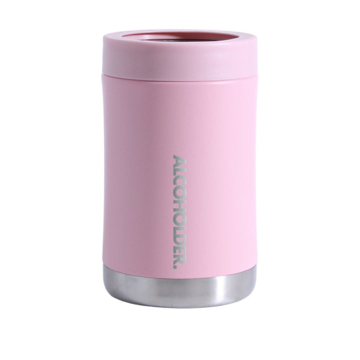 Alcoholder Stubzero Can & Bottle Stubby Cooler Matte Blush Pink