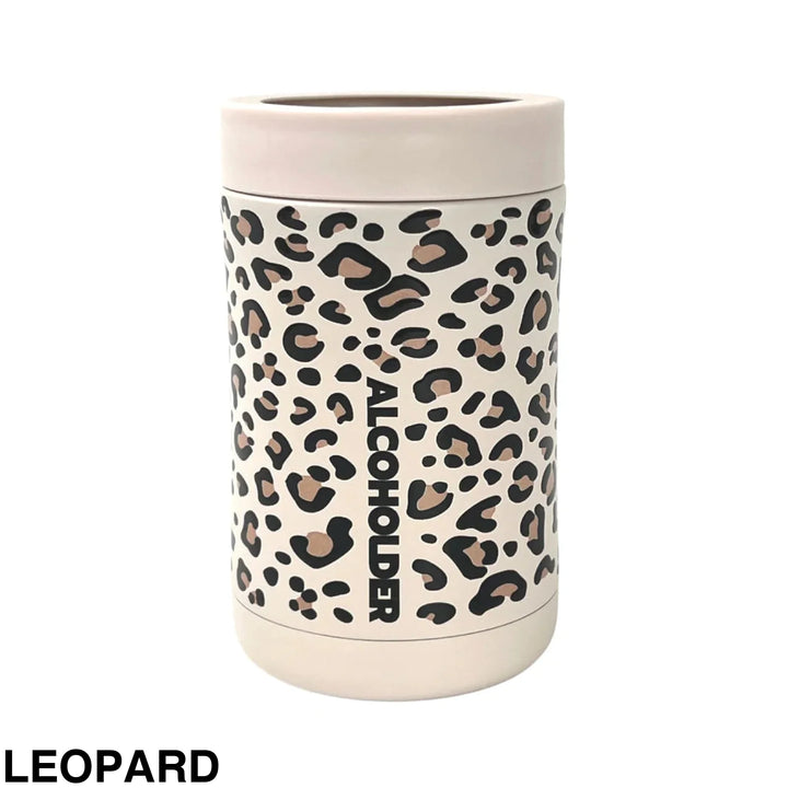 Alcoholder Stubzero Can & Bottle Stubby Cooler Leopard