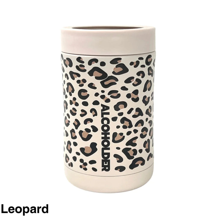 Alcoholder Stubzero Can & Bottle Stubby Cooler Leopard