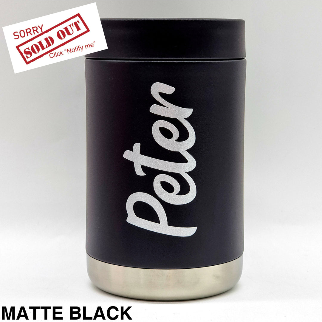 Alcoholder Stubzero Can & Bottle Stubby Cooler Matte Black