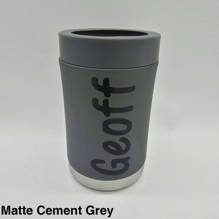 Alcoholder Stubzero Can & Bottle Stubby Cooler Matte Cement Grey