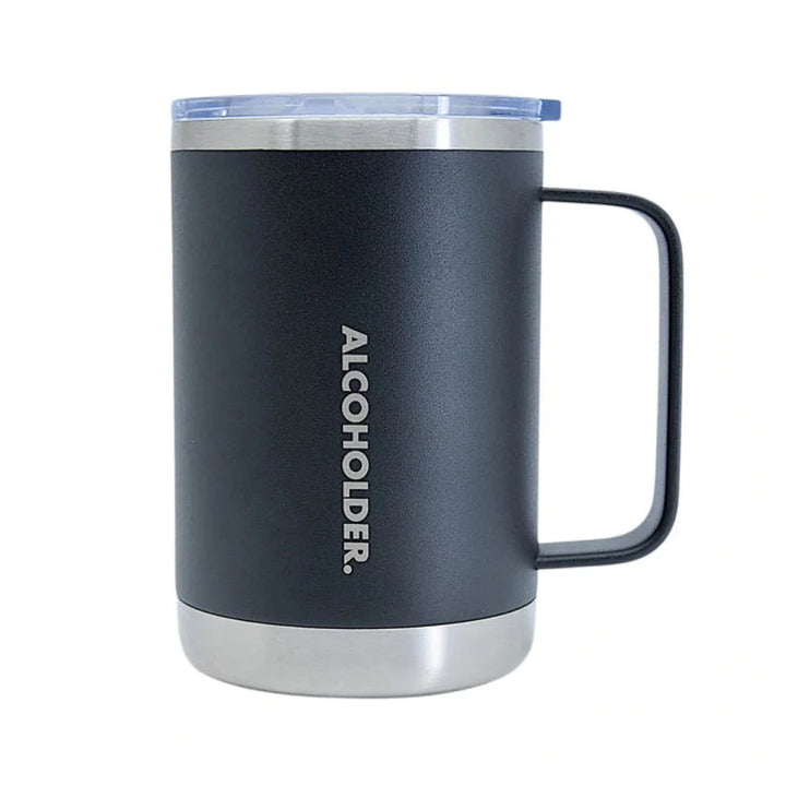 Alcoholder Tankd Insulated Mug With Handle 475Ml Matte Black