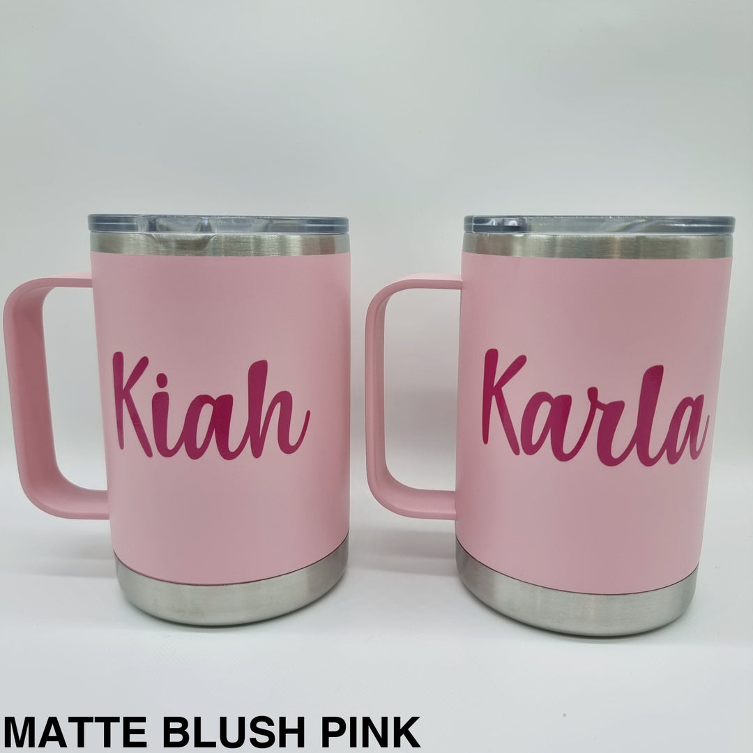 Alcoholder Tankd Insulated Mug With Handle 475Ml Matte Blush Pink