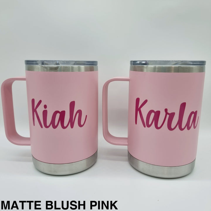 Alcoholder Tankd Insulated Mug With Handle 475Ml Matte Blush Pink