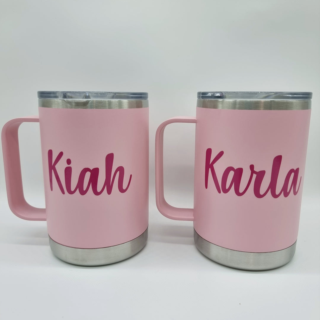Alcoholder Tankd Insulated Mug With Handle 475Ml Matte Blush Pink