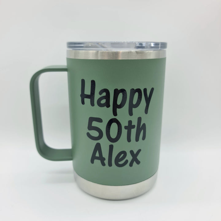 Alcoholder Tankd Insulated Mug With Handle 475Ml Matte Hunter Green