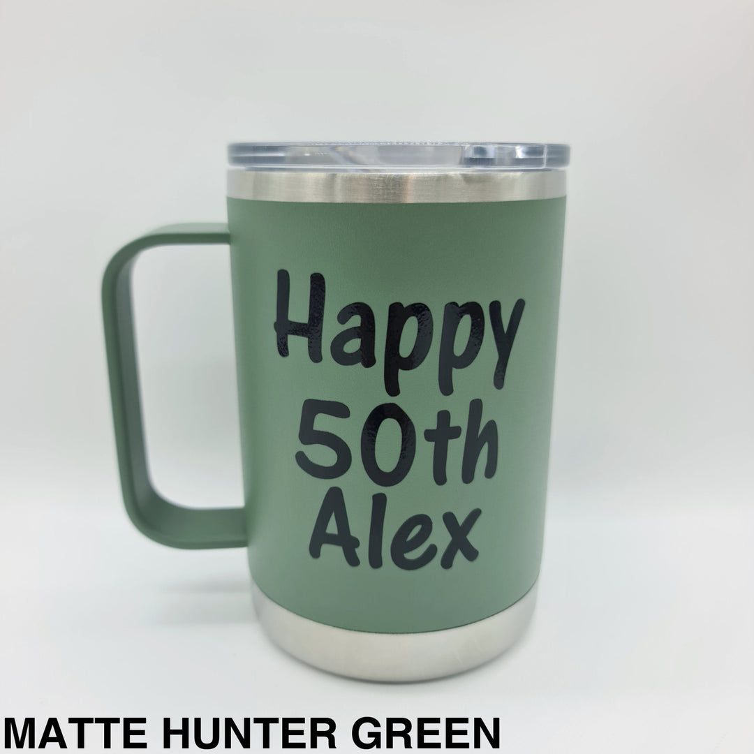 Alcoholder Tankd Insulated Mug With Handle 475Ml Matte Hunter Green