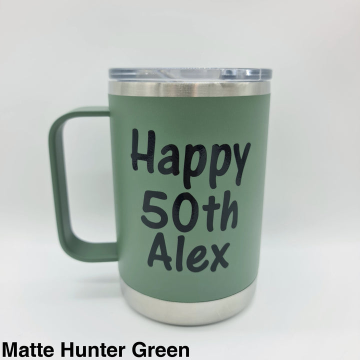 Alcoholder Tankd Insulated Mug With Handle 475Ml Matte Hunter Green