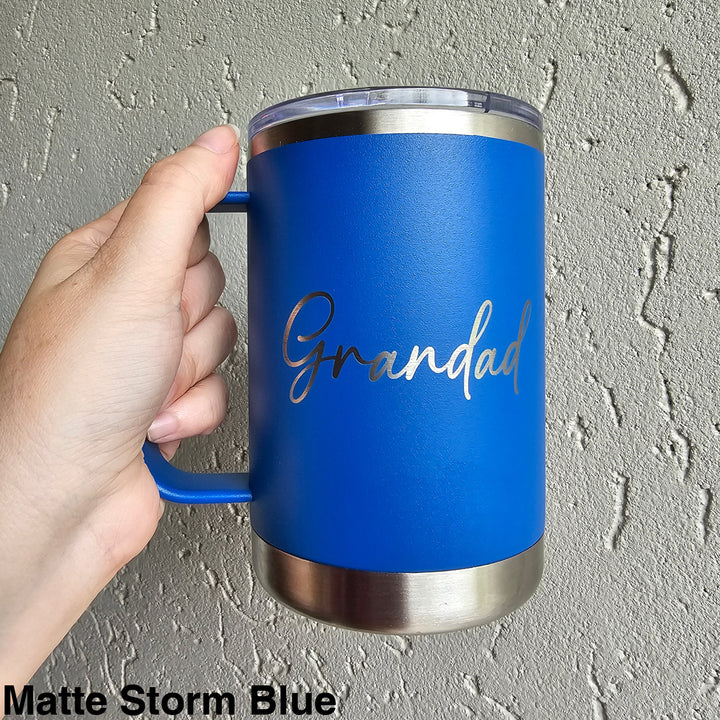 Alcoholder Tankd Insulated Mug With Handle 475Ml Matte Storm Blue