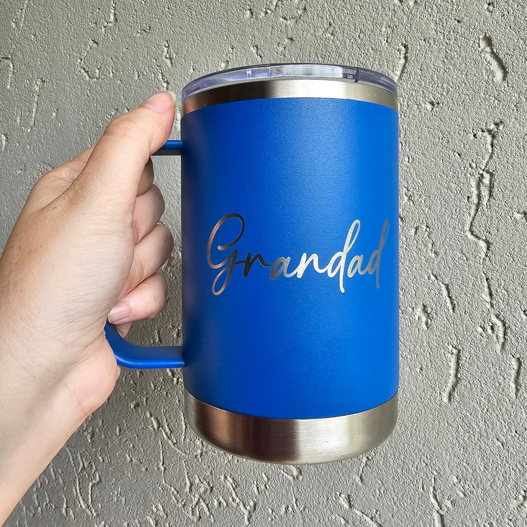 Alcoholder Tankd Insulated Mug With Handle 475Ml Matte Storm Blue