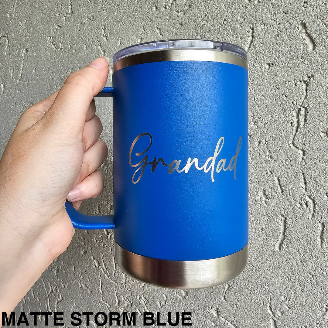 Alcoholder Tankd Insulated Mug With Handle 475Ml Matte Storm Blue
