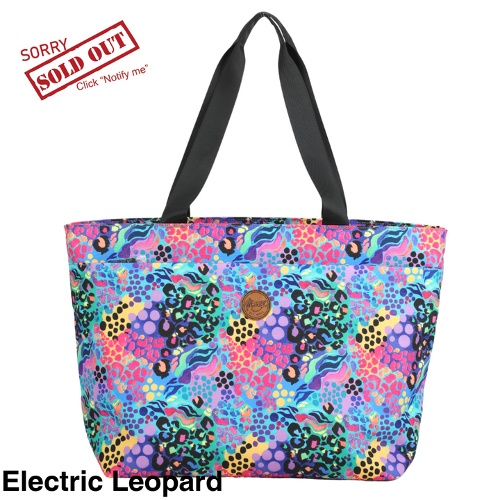 Alimasy Everyday Tote Bag *Preorder Due Approx 1/12/22* Electric Leopard