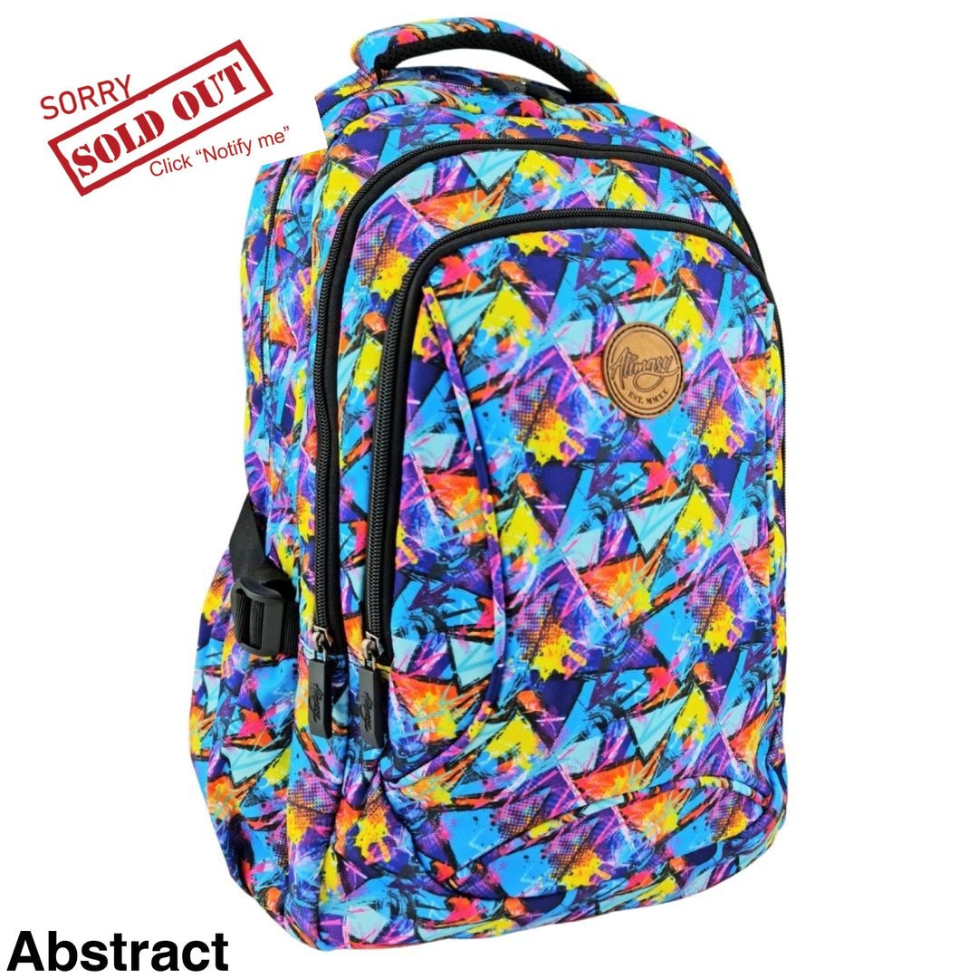 Alimasy School Backpack Abstract