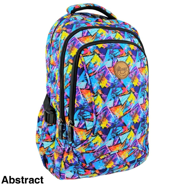 Alimasy School Backpack Abstract