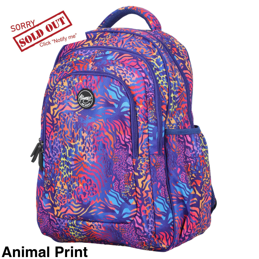 Alimasy School Backpack - Large Animal Print