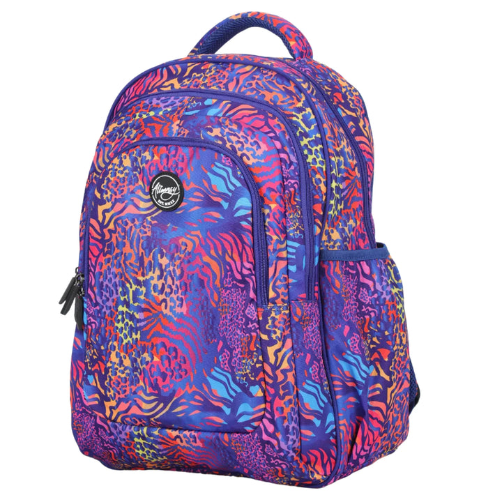 Alimasy School Backpack - Large Animal Print