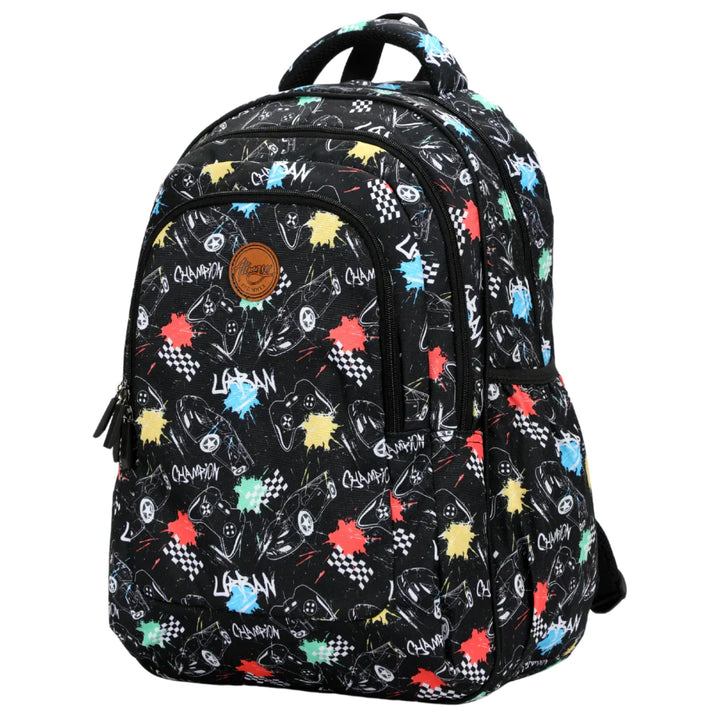 Alimasy School Backpack - Large Black Urban