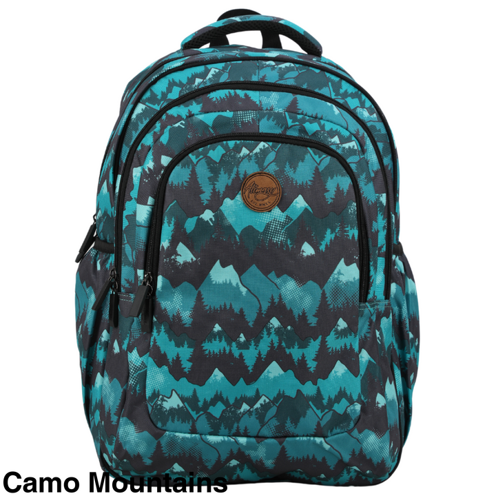 Alimasy School Backpack - Large Camo Mountains