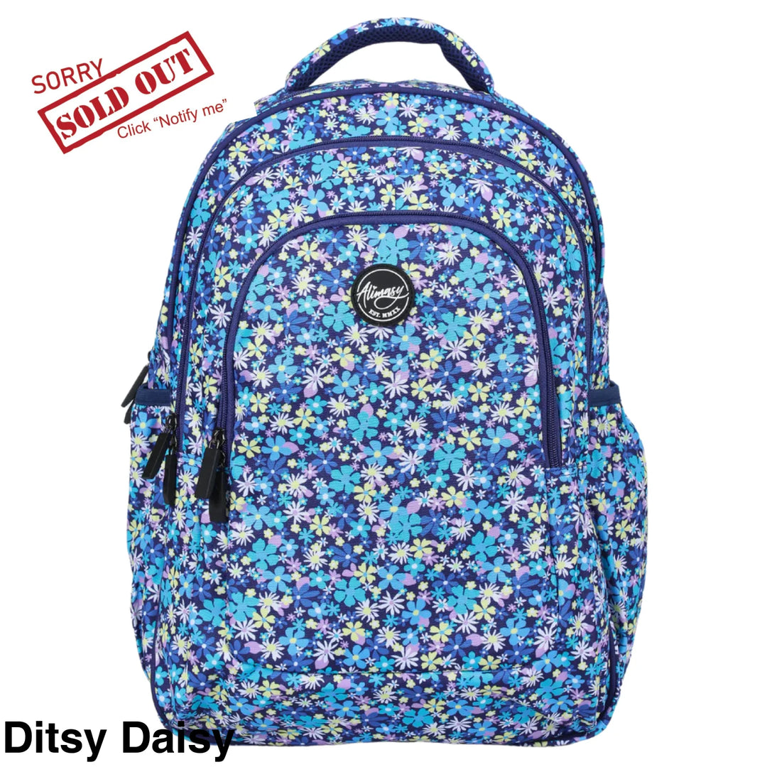 Alimasy School Backpack - Large Ditsy Daisy