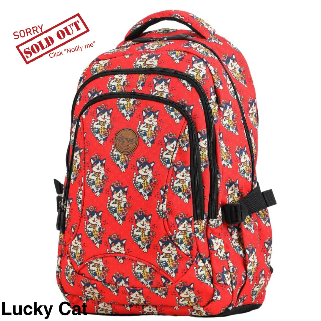 Alimasy School Backpack Lucky Cat