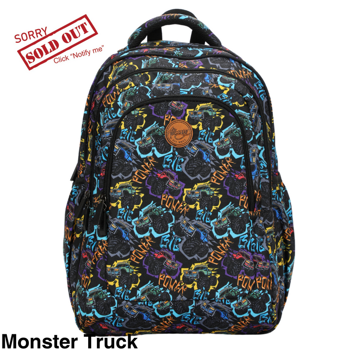 Alimasy School Backpack - Large Monster Truck