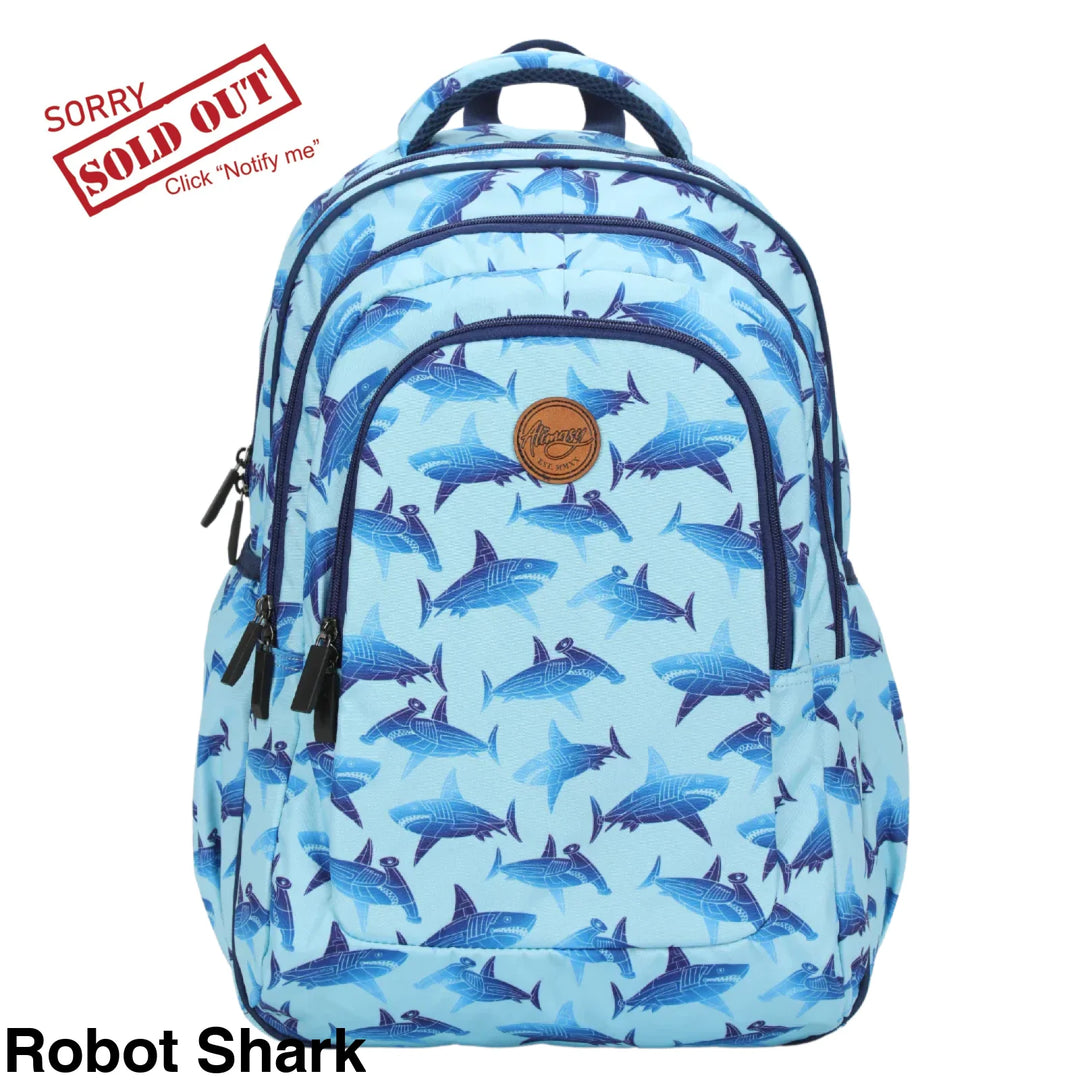 Alimasy School Backpack - Large Robot Shark