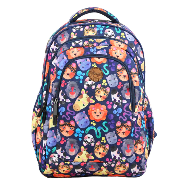 Alimasy School Backpack - Large Safari *Preorder Due Approx 1/12/22*