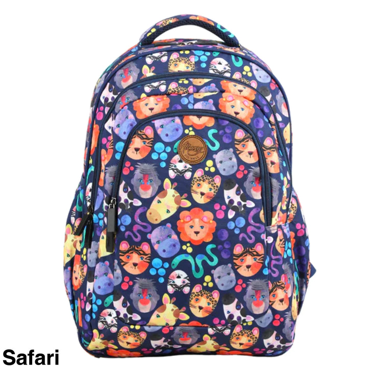 Alimasy School Backpack - Large Safari *Preorder Due Approx 1/12/22*