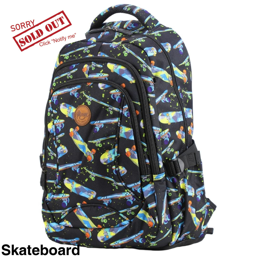 Alimasy School Backpack Skateboard