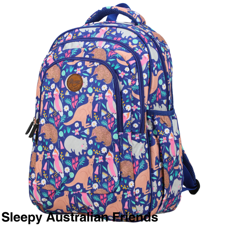 Alimasy School Backpack - Large Sleepy Australian Friends