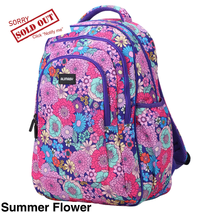 Alimasy School Backpack - Large Summer Flower