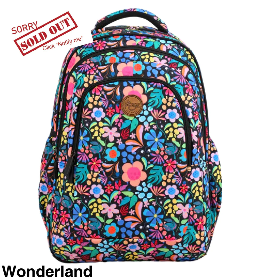 Alimasy School Backpack - Large Wonderland *Preorder Due Approx 1/12/22*