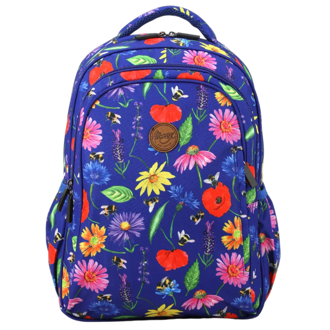 Alimasy School Backpack - Midsize Bees & Wildflowers
