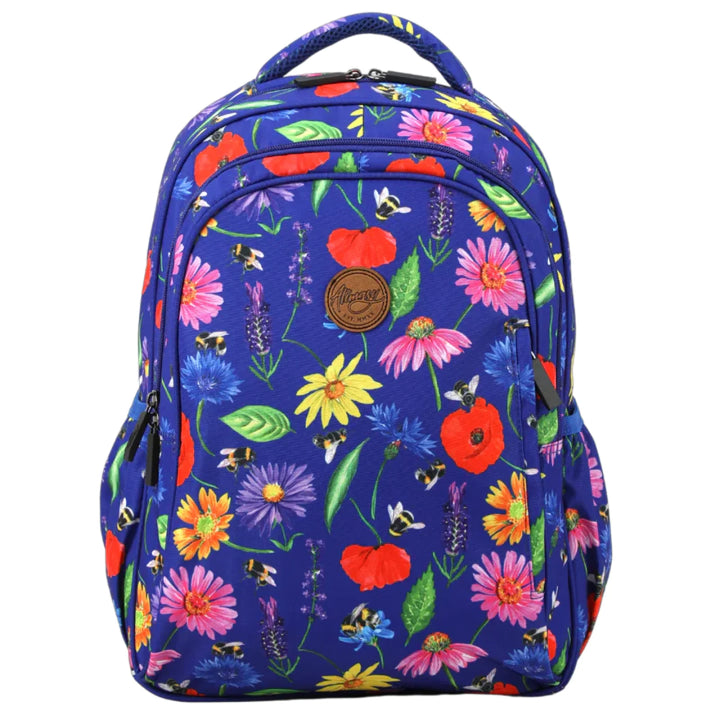 Alimasy School Backpack - Midsize Bees & Wildflowers