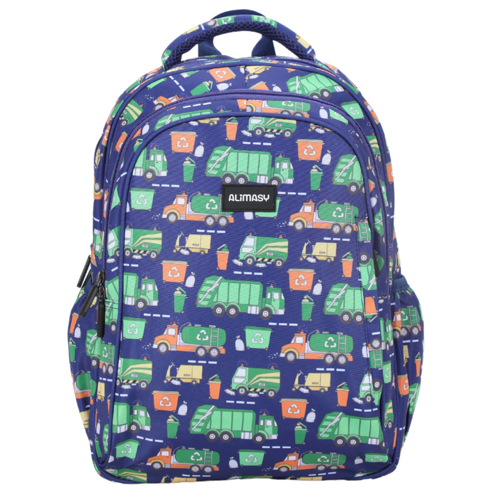 Alimasy School Backpack - Midsize Bin Trucks