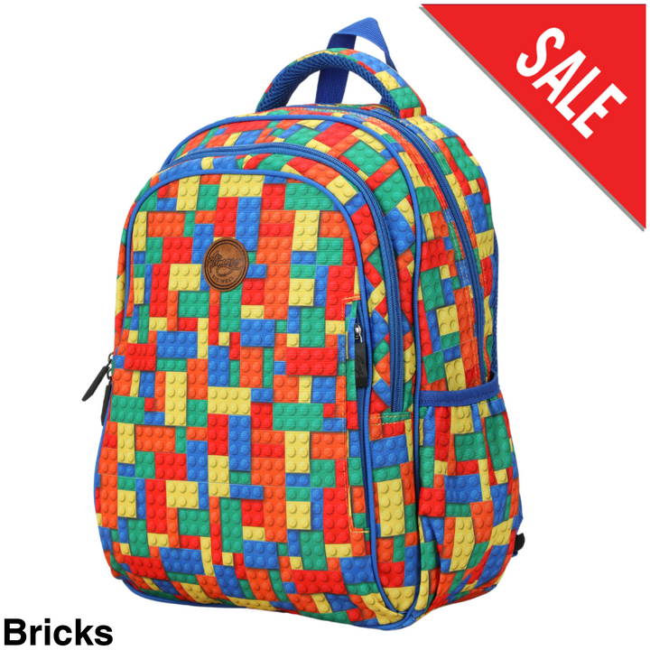 Alimasy School Backpack - Midsize Bricks