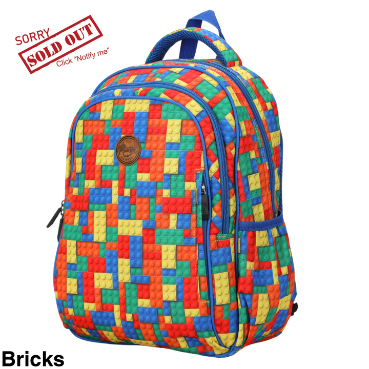 Alimasy School Backpack - Midsize Bricks