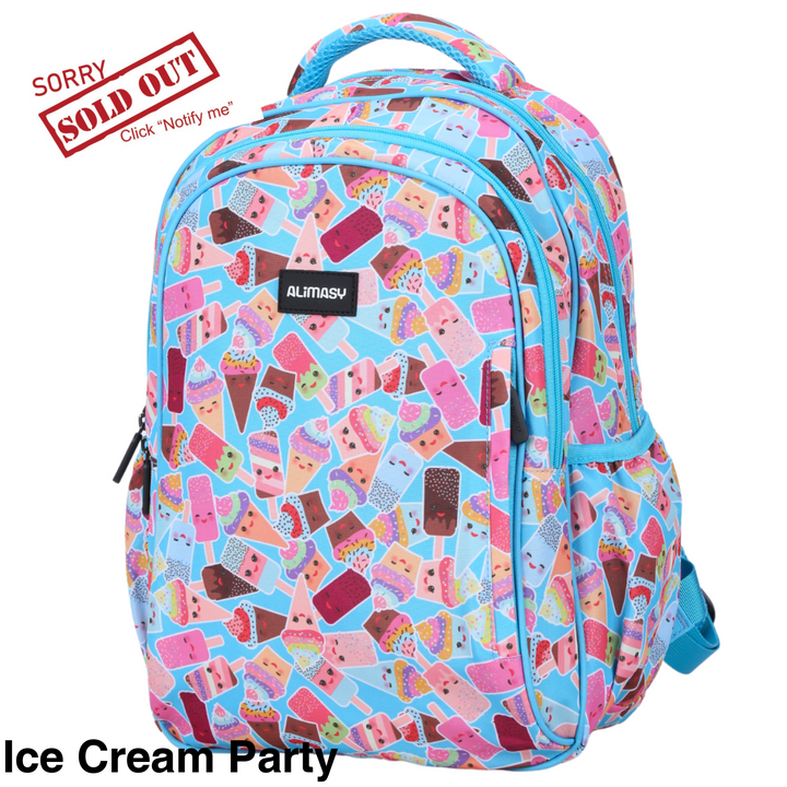 Alimasy School Backpack - Midsize Ice Cream Party