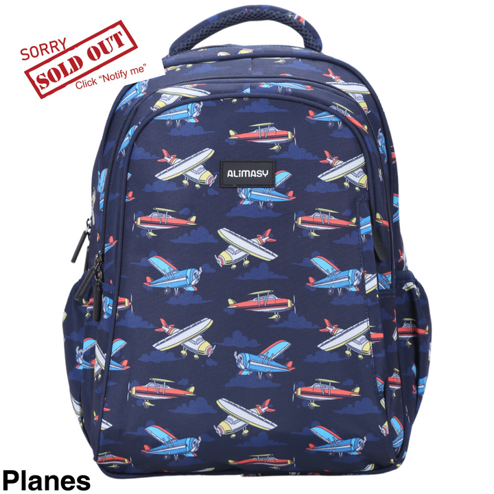 Alimasy School Backpack - Midsize Planes