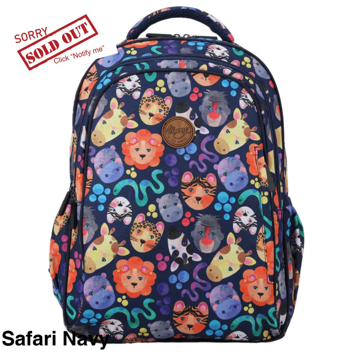 Alimasy School Backpack - Midsize Safari Navy