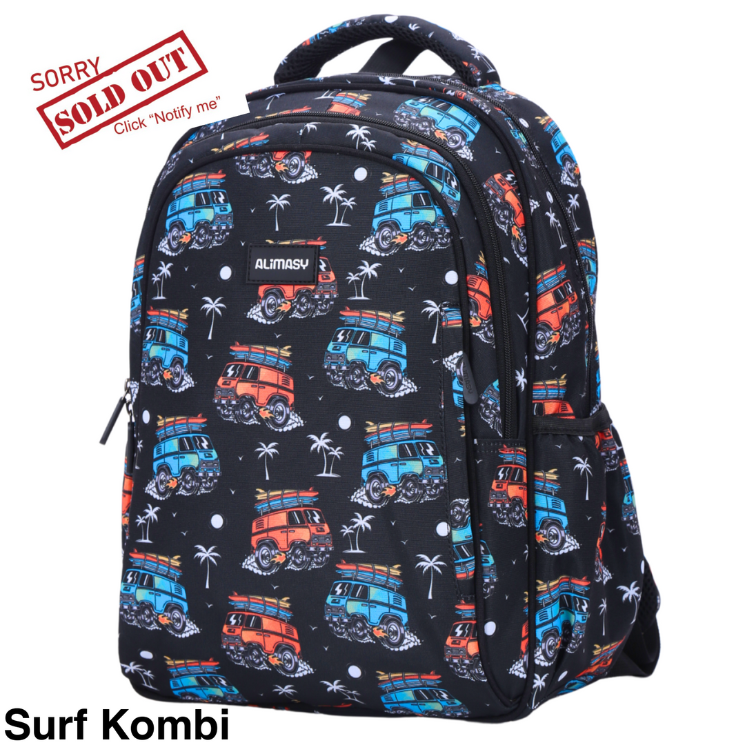 Alimasy School Backpack - Midsize Surf Kombi