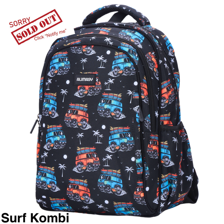 Alimasy School Backpack - Midsize Surf Kombi