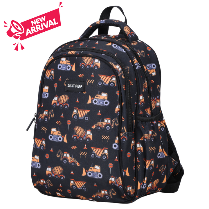 Alimasy Toddler/Kids Backpack - Small Construction Diggers