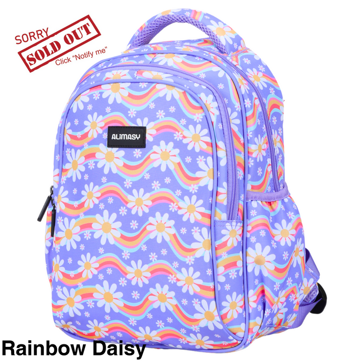 Alimasy Toddler/Kids Backpack - Small Rainbow Daisy