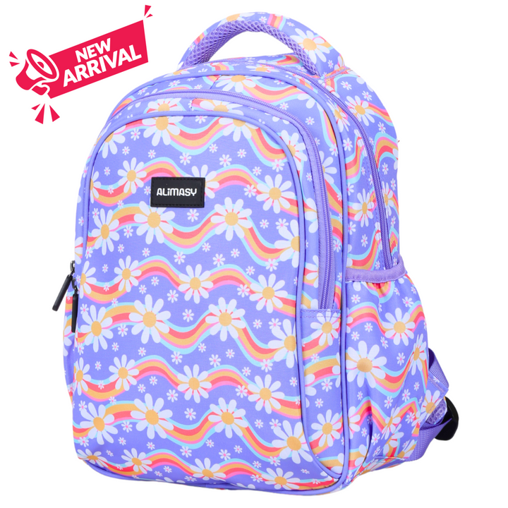 Alimasy Toddler/Kids Backpack - Small Rainbow Daisy