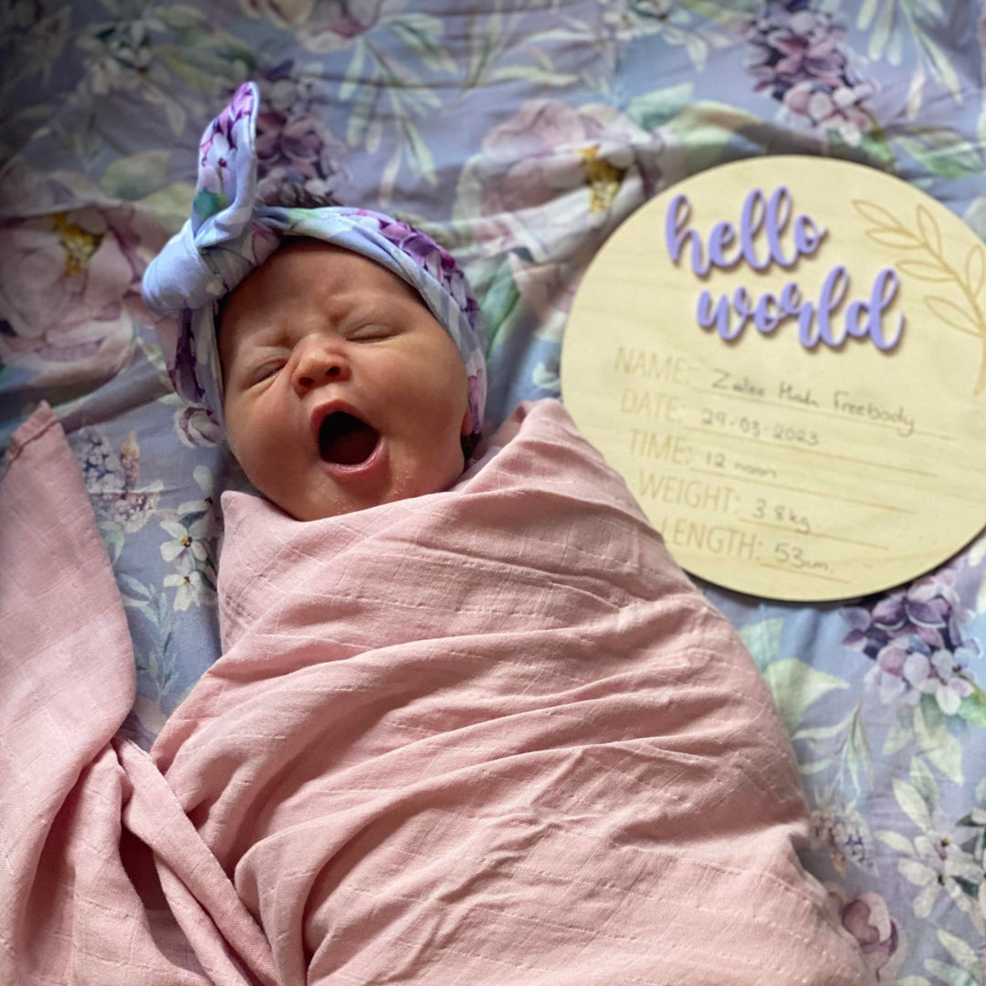 Assorted - Hello World Announcement Plaque