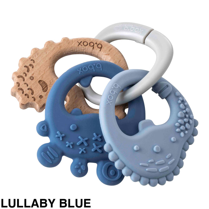 B.box Trio Teether Lullaby Blue