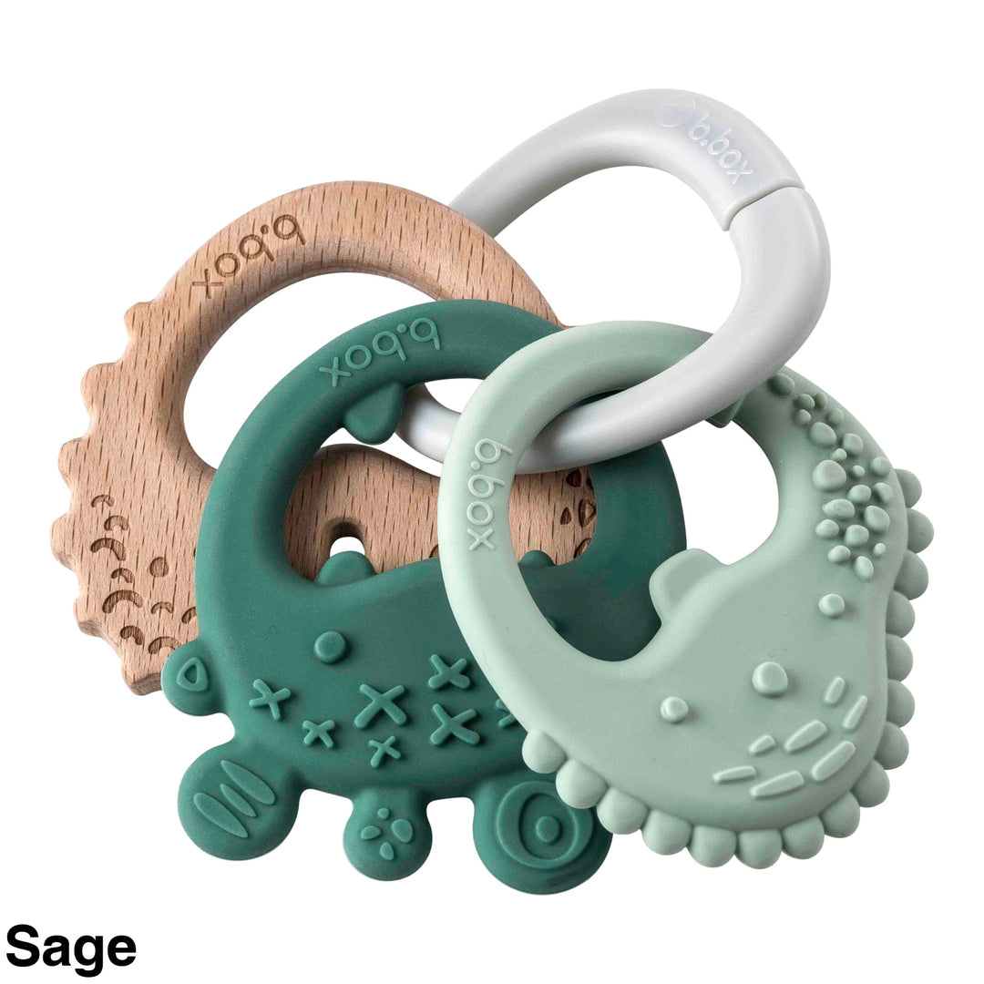 B.box Trio Teether Sage
