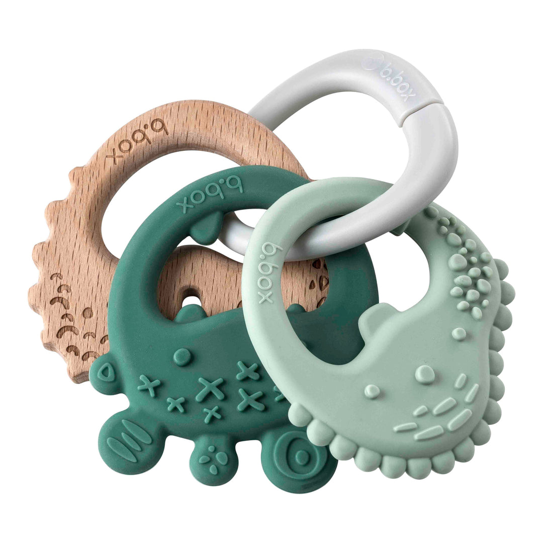 B.box Trio Teether Sage