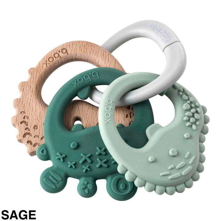 B.box Trio Teether Sage